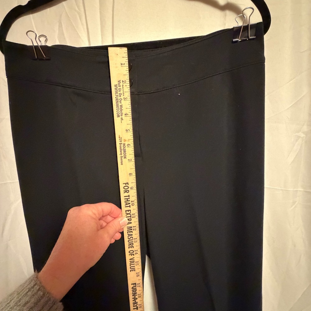 Women's Black Wide-Leg Pants Andre Oliver Size 10 - Picture 2 of 8